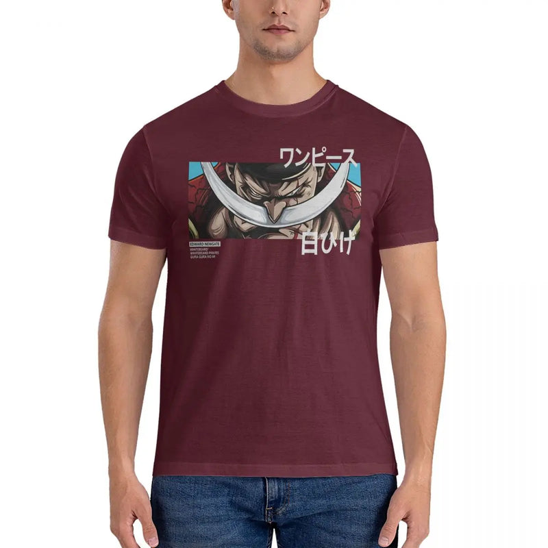 Camisetas com Barba Branca Anime One piece, 4XL, 5XL