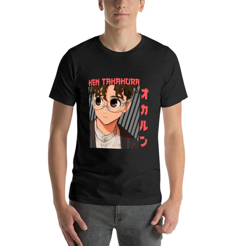 Camiseta Dandadan Okarun masculina, roupas anime de Ken Takakura, nova edição, sublime, grande e alta, camisetas masculinas