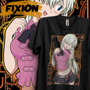 Camiseta Elizabeth Anime Nanatsu Nenhum Taizai