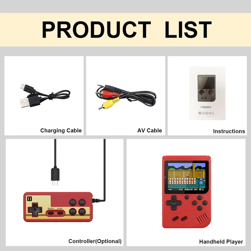 Game boy portátil, Retro Game 400 em 1 Jogos