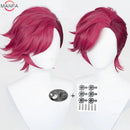 Peruca + Bone Vi rosa Anime Arcane, Game LOL