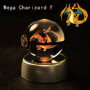 Pokeball Pikachu, Gengar, Mew, Mewtwo, Lamp Base, 3D Crystal Ball