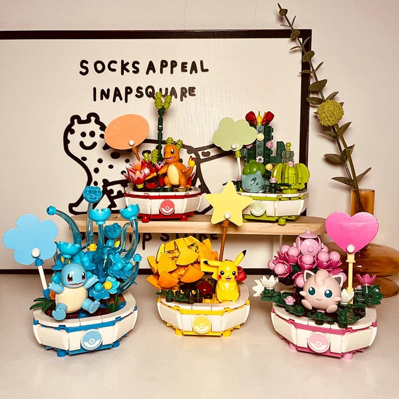 Lego Pokemon pikachu, charmander, squirtle, jigglypuff