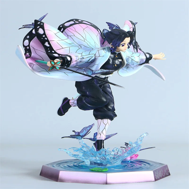 Action Figure Kochou Shinobu Anime Demônio Slayer: Kimetsu No Yaiba, 23cm
