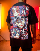 Camiseta Demon slayer Estilo streetwear Algodão