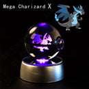 Pokeball Pikachu, Gengar, Mew, Mewtwo, Lamp Base, 3D Crystal Ball