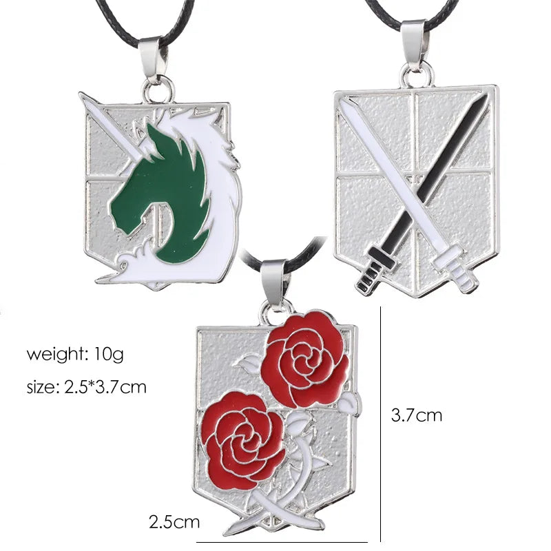 Colar unissex asas da liberdade, Anime Attack on Titan