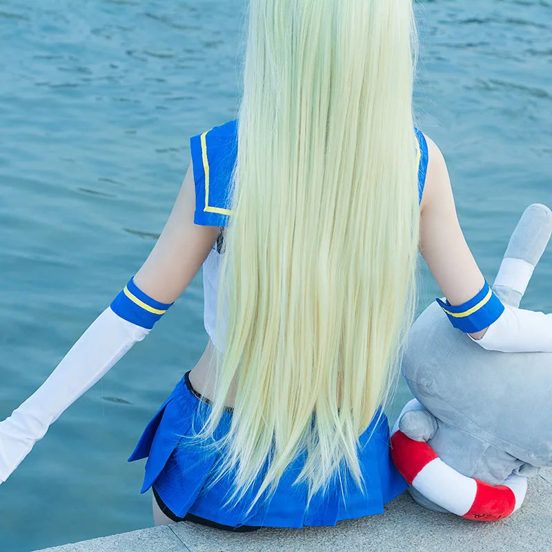 Cosplay Kanmusu Shimakaze Anime Kantai Kancolle Feminino