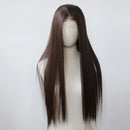 Perucas dianteiras Longa Marrom sintético - 13*4