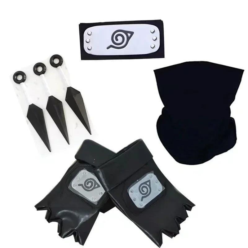 Acessórios Kakashi, Luvas, Máscara Kunai, Luvas Uchiha Anime Naruto