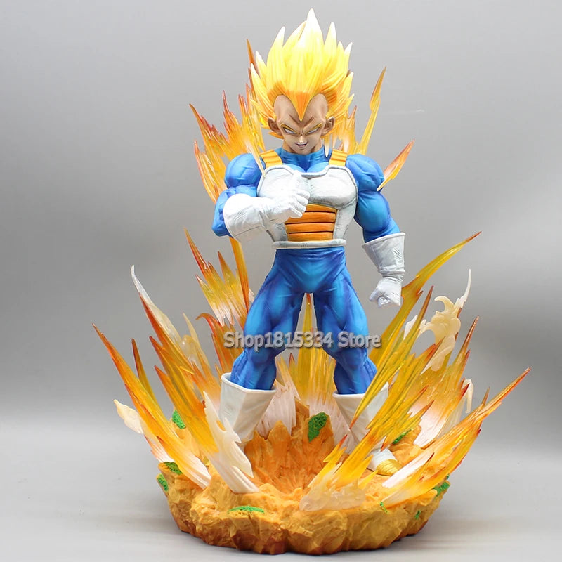 Action Figure Vegeta Super Saiyan Anime Dragon ball, 34cm