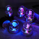 Figura Crystal Ball 3D  Pokeball, Rayquaza, Umbreon, Mew, Gengar, Idéia, Vulpix LeD