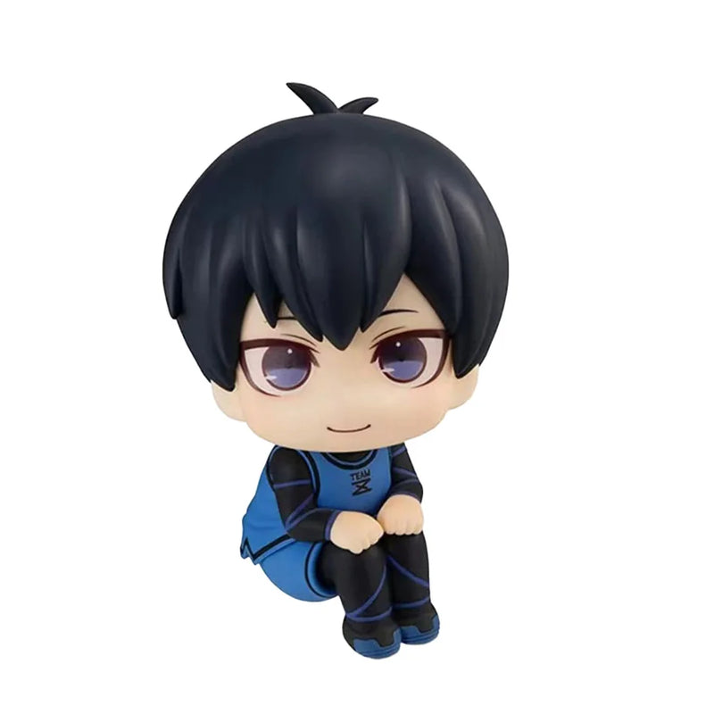 Blue Lock Action Figures para Crianças, Isagi, Yoichi, Bachira, Meguru, Estatueta Versão Q, Modelo Colecionável PVC, Brinquedos de Boneca, Presentes