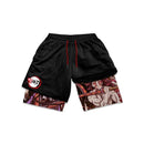 Shorts de compressão Anime Demon slayer