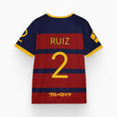 Camisa de futebol time Fc Barcha  Megauru Bachira Anime Blue Lock