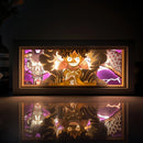 Luminária de luz em papel diversos anime