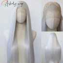 Perucas dianteiras Longa Marrom sintético - 13*4