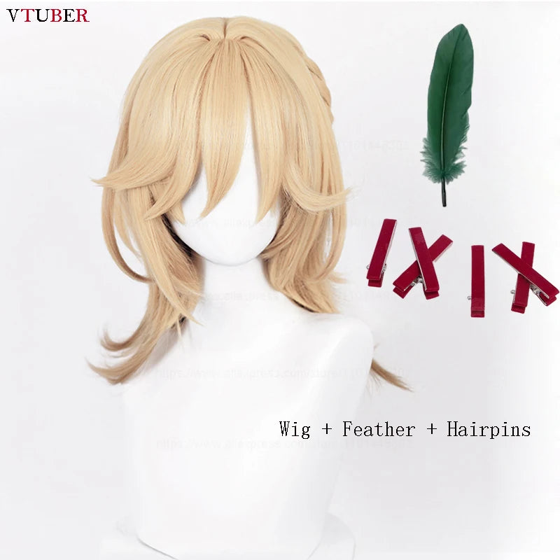 Peruca Kaveh Anime Genshin Impact, 50cm