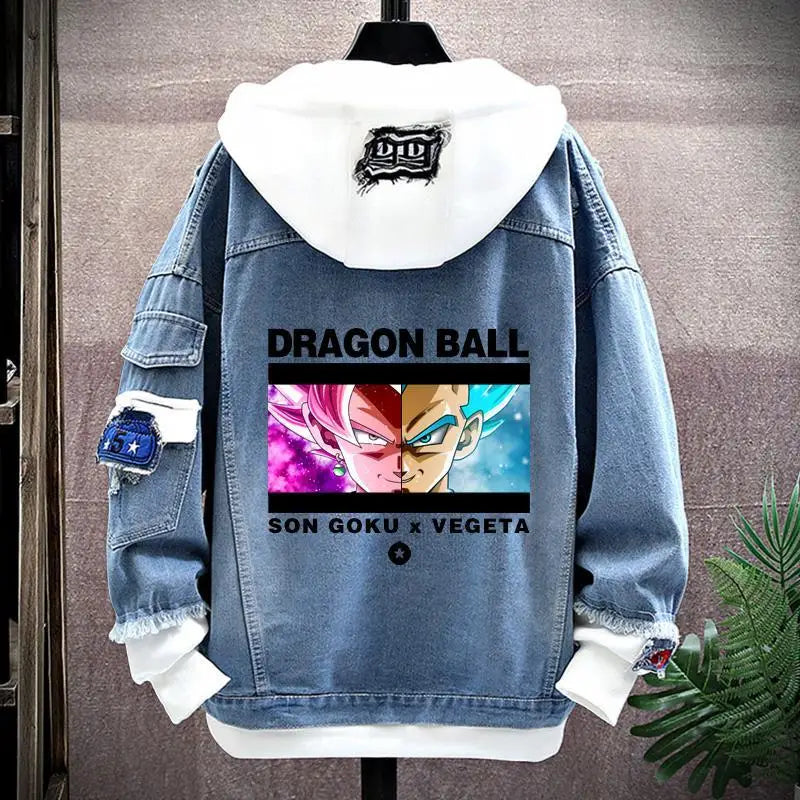 Moletom Vegeta, Son Goku & Gogeta com Capuz Anime Dragon Ball