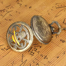Relogio One Piece Vintage Bronze Pocket Watch