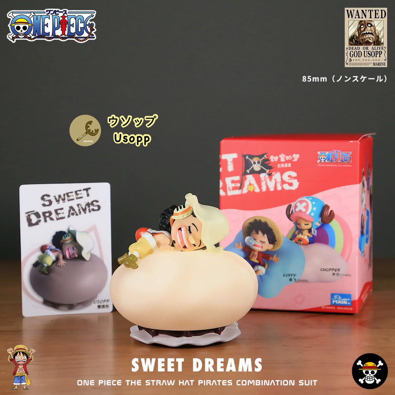 Action Figure membros do chapéu de palha dormindo Anime One piece
