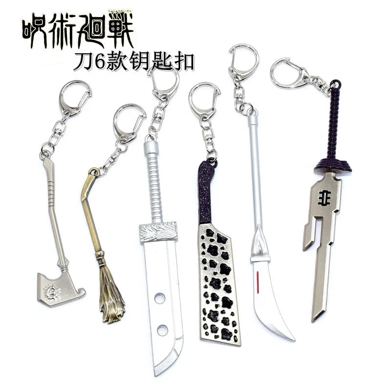 Chaveiro Fushiguro Toji Espada de Tianri Knife, 6 Estilos o Anime Jujutsu Kaisen