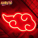 Luminaria nuvem vermelha akatsuki led night light usb luz Anime Naruto