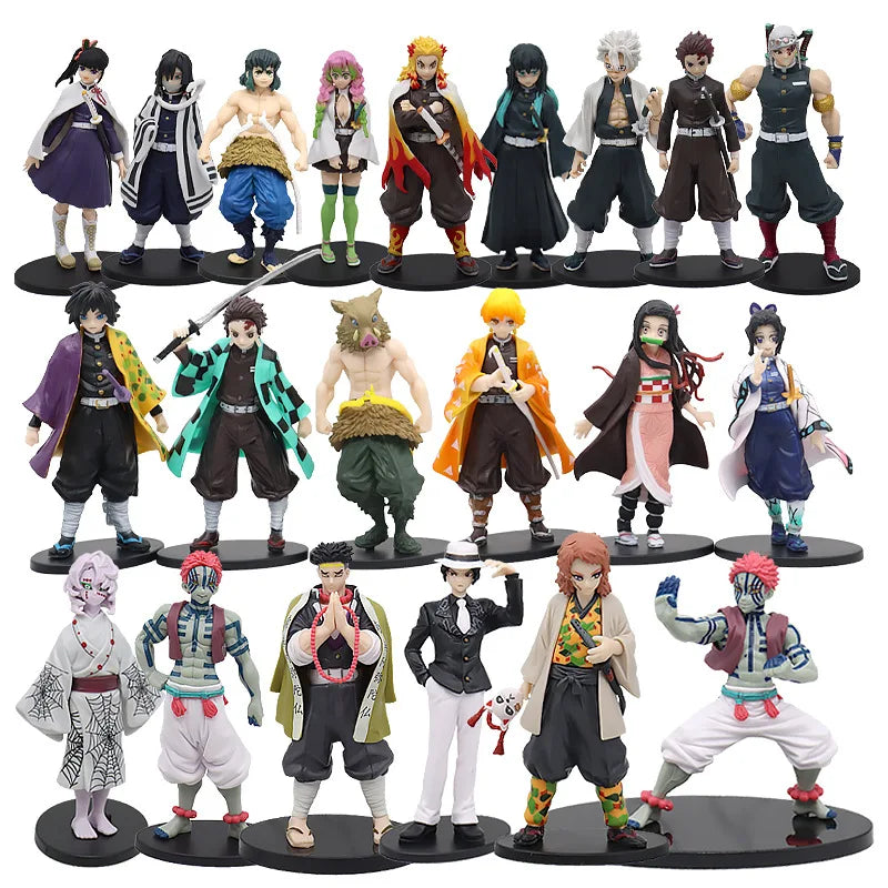 Action Figure Kamado Nezuko, Kochou Shinobu, Kimetsu No Yaiba, Kanao Tsuyuri  Anime Demon Slayer
