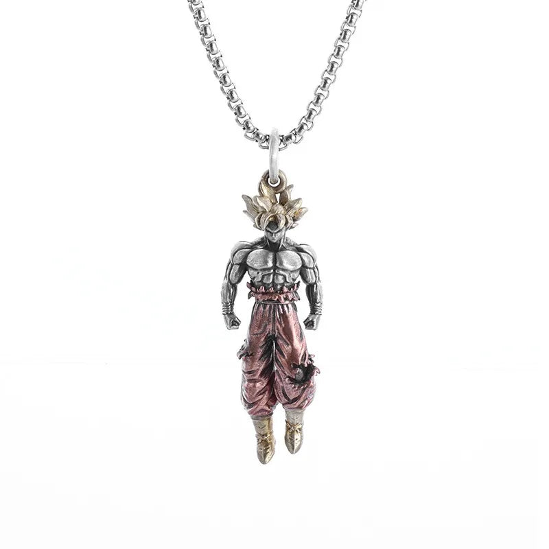 Colar Goku em Metal Anime Dragon Ball