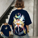 Camiseeta Casual Anime Sailor moon