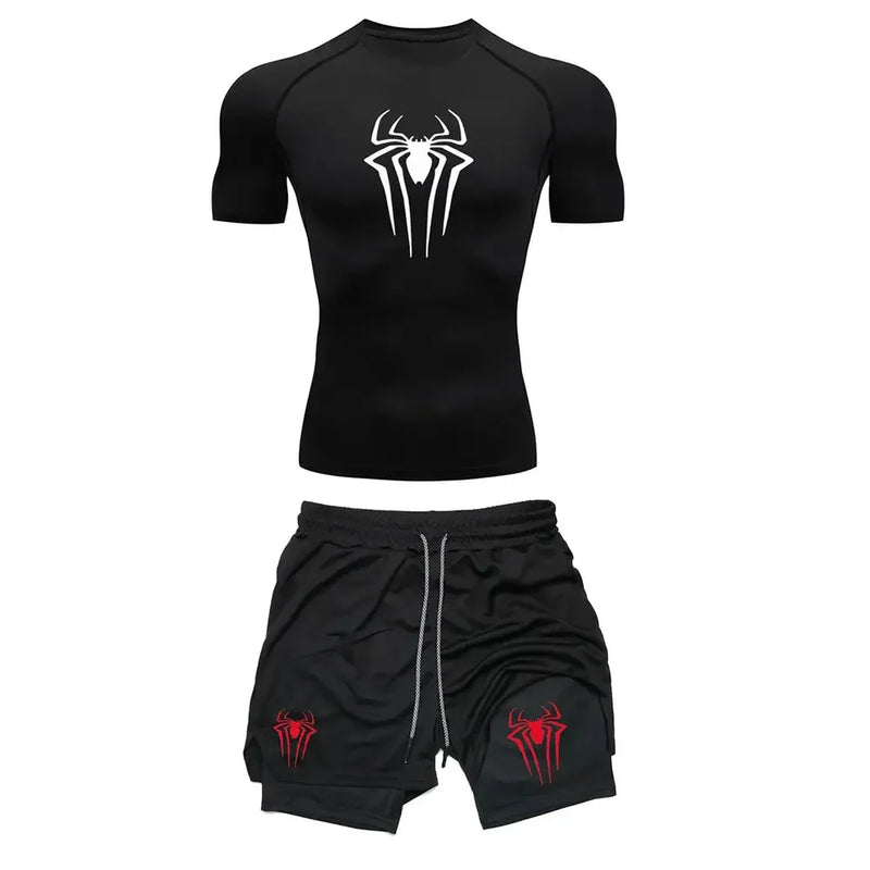Camiseta compressão Homem Aranha