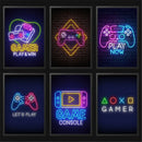 Quadro Gamer Neon