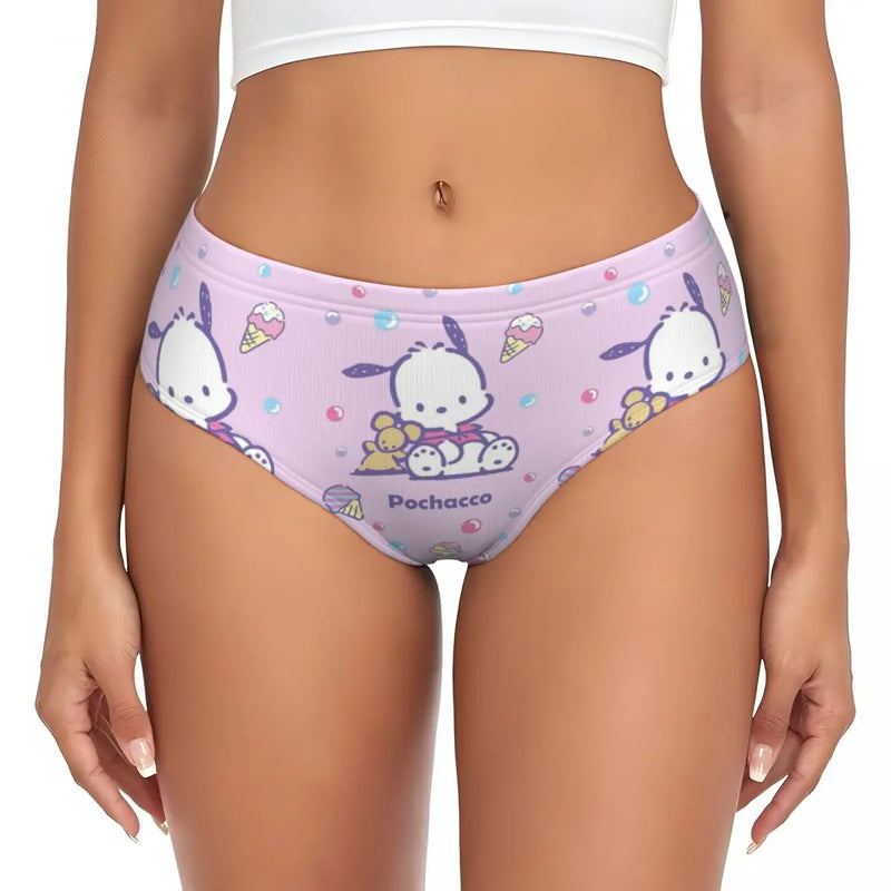 Calcinha Pochacco Estilo Kawaii