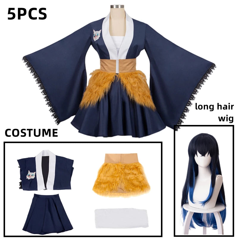 Cosplay hashibira inosuke Anime Demon slayer