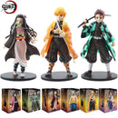 Action Figure kamado tanjirou & agatsuma zenitsu nezuko Anime academia demon slayer kimetsu no yaiba -16cm