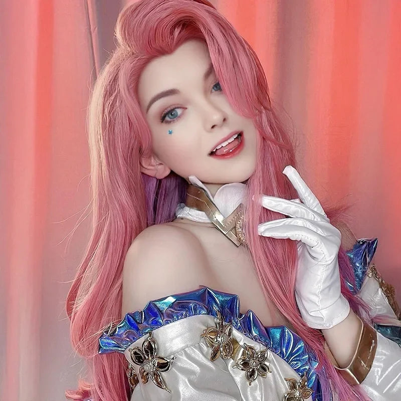 Peruca kda seraphine Animr Arcane Game LoL