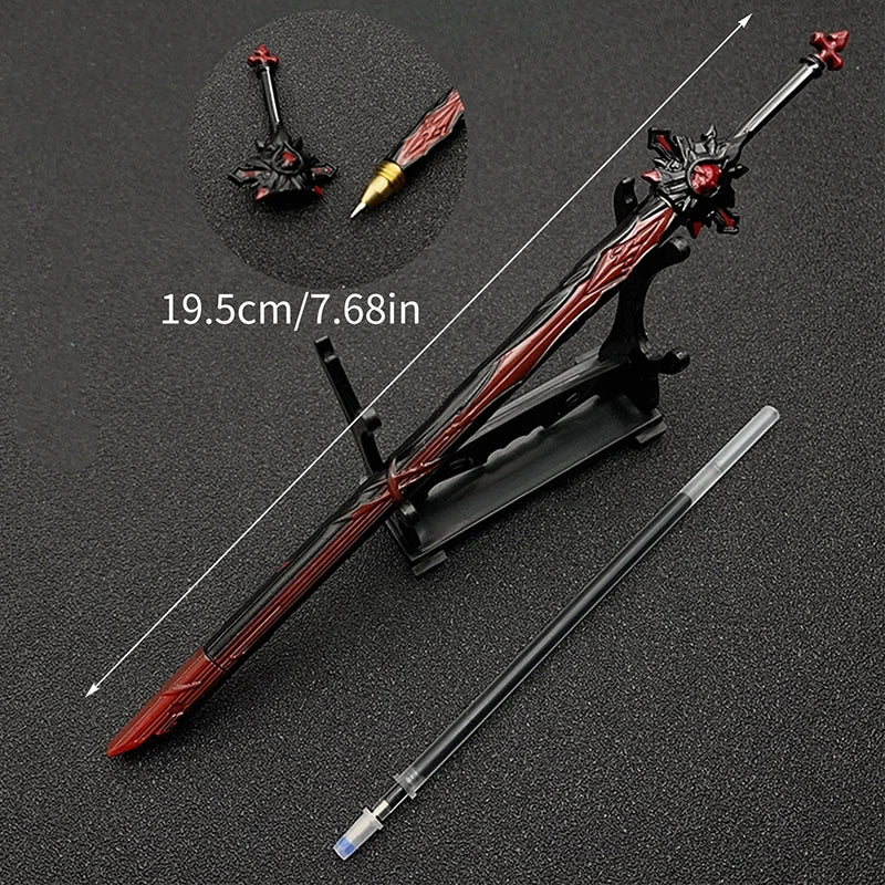 Caneta genshin impacto em metal