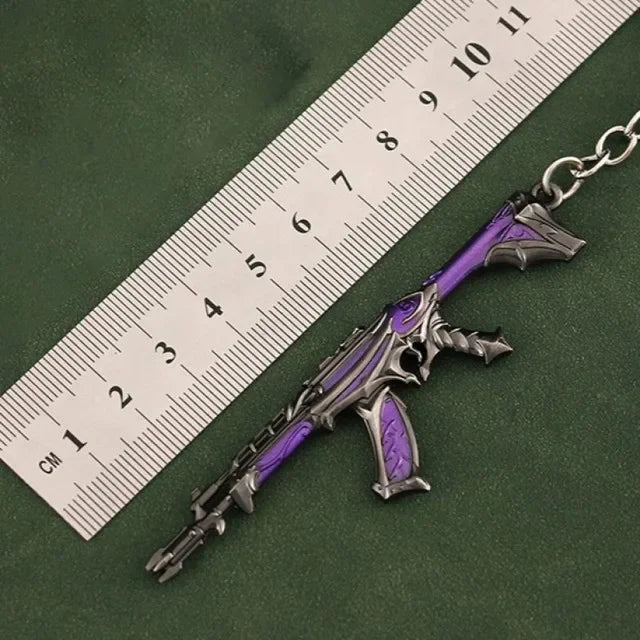 Valorant corpo a corpo reaver 2.0 karambit chaveiro para homem jogo periférico m4 samurai punhal modelo metal chaveiro pingente jóias presente