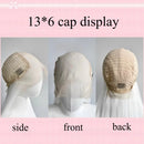 Peruca dianteira do laço branco longa para as mulheres polegada 26 - 13*6