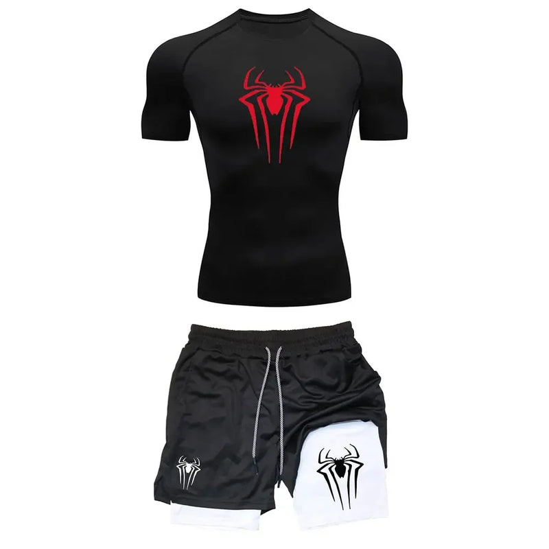 Camiseta compressão Homem Aranha
