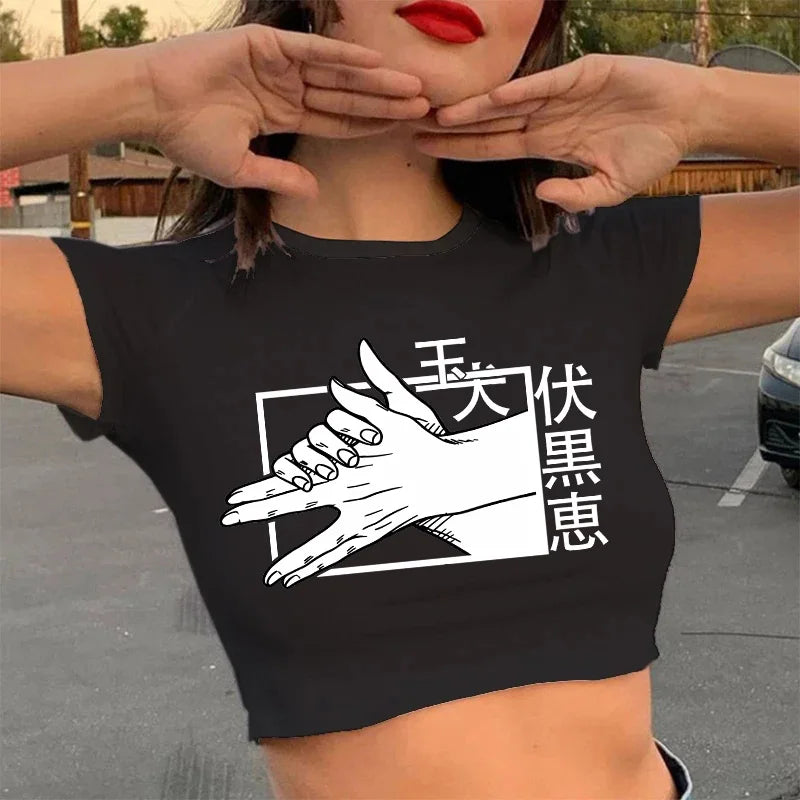 Camiseta gojo satoru, yuji itadori Anime jujutsu kaisen