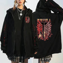 Moletom asas da liberdade Yeager Eren Levi Shingeki Anime Attack On Titan