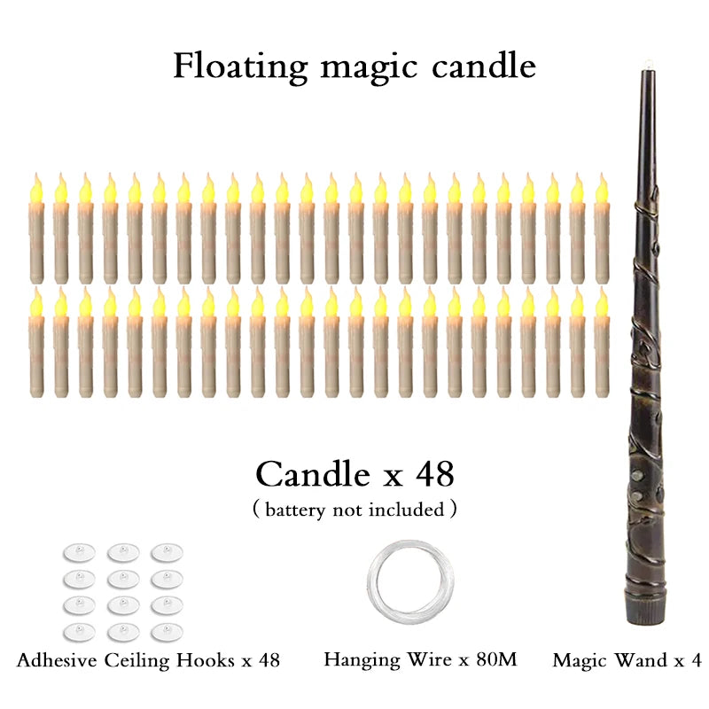 Vela flutuantes magico do harry potter