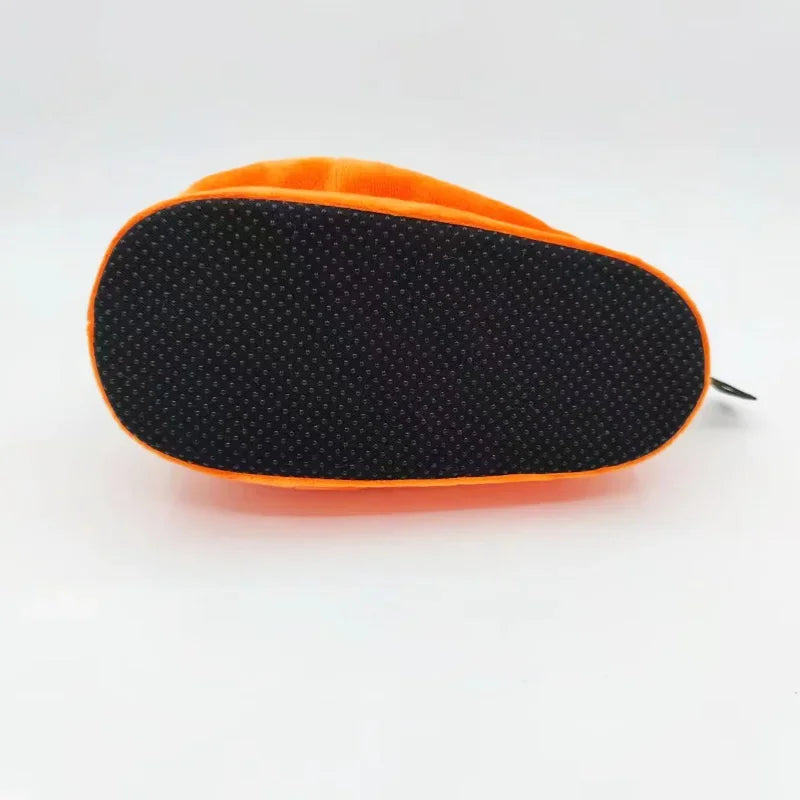 Anime motosserra homem pochita chinelo de pelúcia pochita mulher motosserra sapatos adulto laranja cão recheado macio chinelo para presente de natal