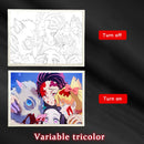 Quadro em led night Anime Demon Slayer :Kimetsu não Yaiba