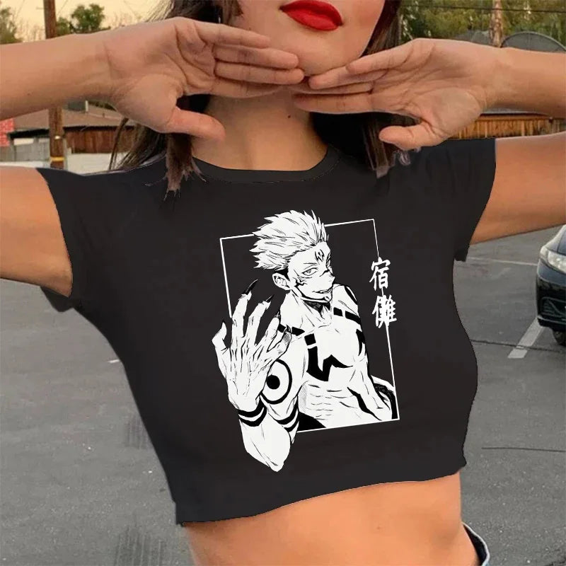 Camiseta gojo satoru, yuji itadori Anime jujutsu kaisen