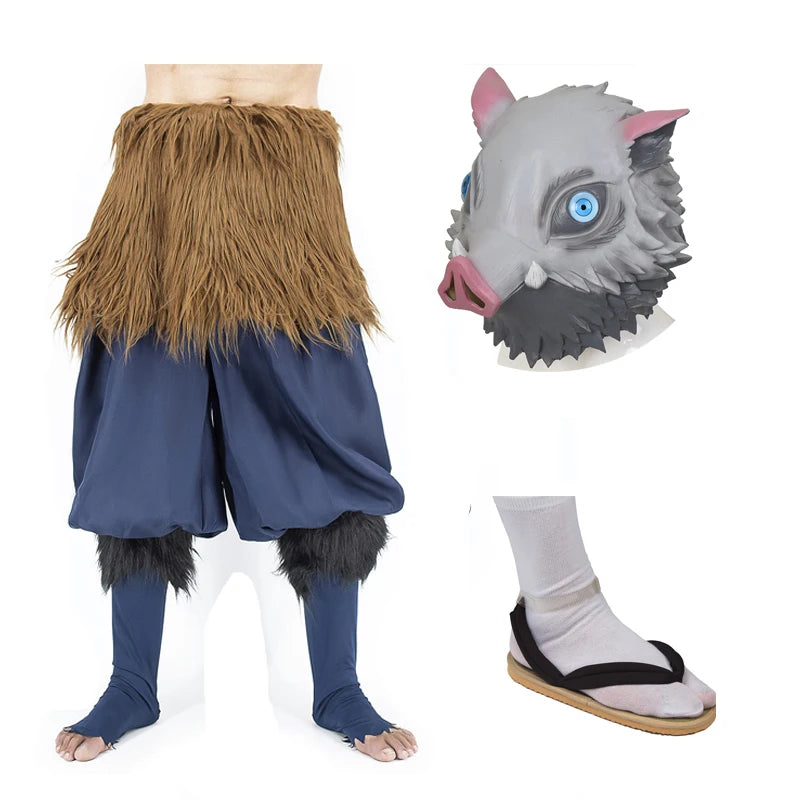 Cosplay Inosuke Anime Demon Slayer