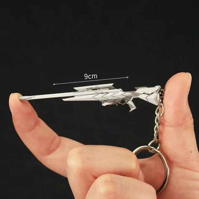 Valorant corpo a corpo reaver 2.0 karambit chaveiro para homem jogo periférico m4 samurai punhal modelo metal chaveiro pingente jóias presente