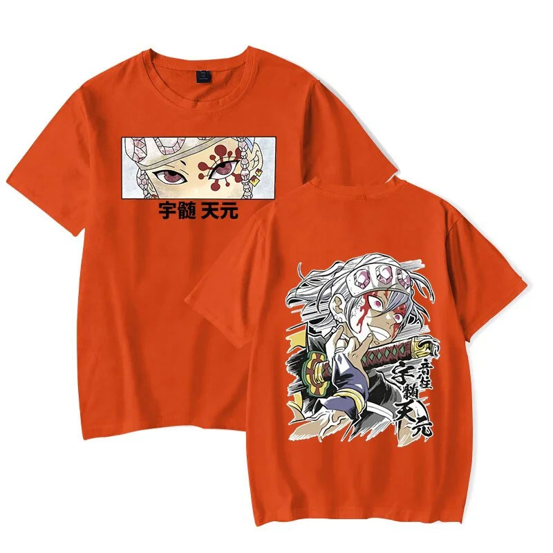 Camiseta Tengen Uzui Unisex estilo Harajuku Anime Demon slayer