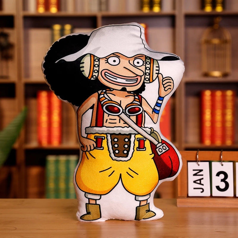 Pelucia Luffy, helicóptero, ás, roronoa, zoro, hastes Anime One piece 45cm
